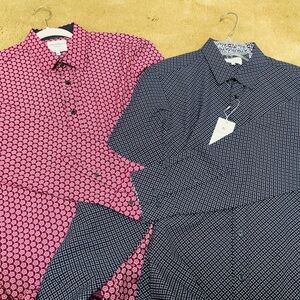 TWO New Construct shirts bought Nordstrom Men's  Patterned Shirts Large Slim Fit